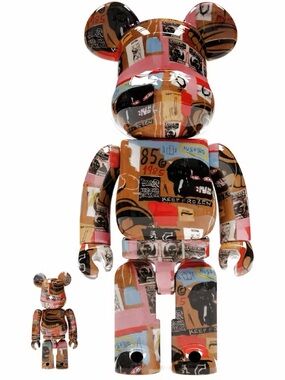 Bearbrick Andy Warhol x Jean-michel Basquiat #2 100% and 400% set